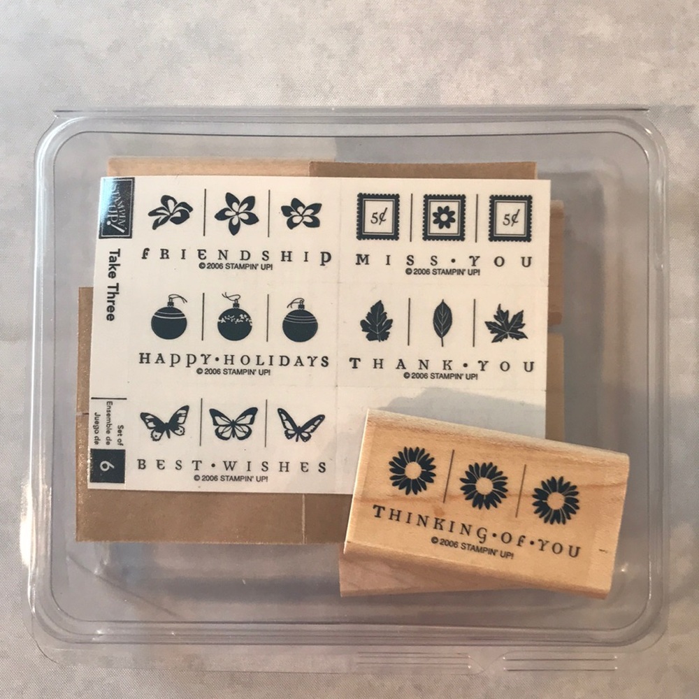 NIB Stampin Up “Best Wishes” stamp set 2006
